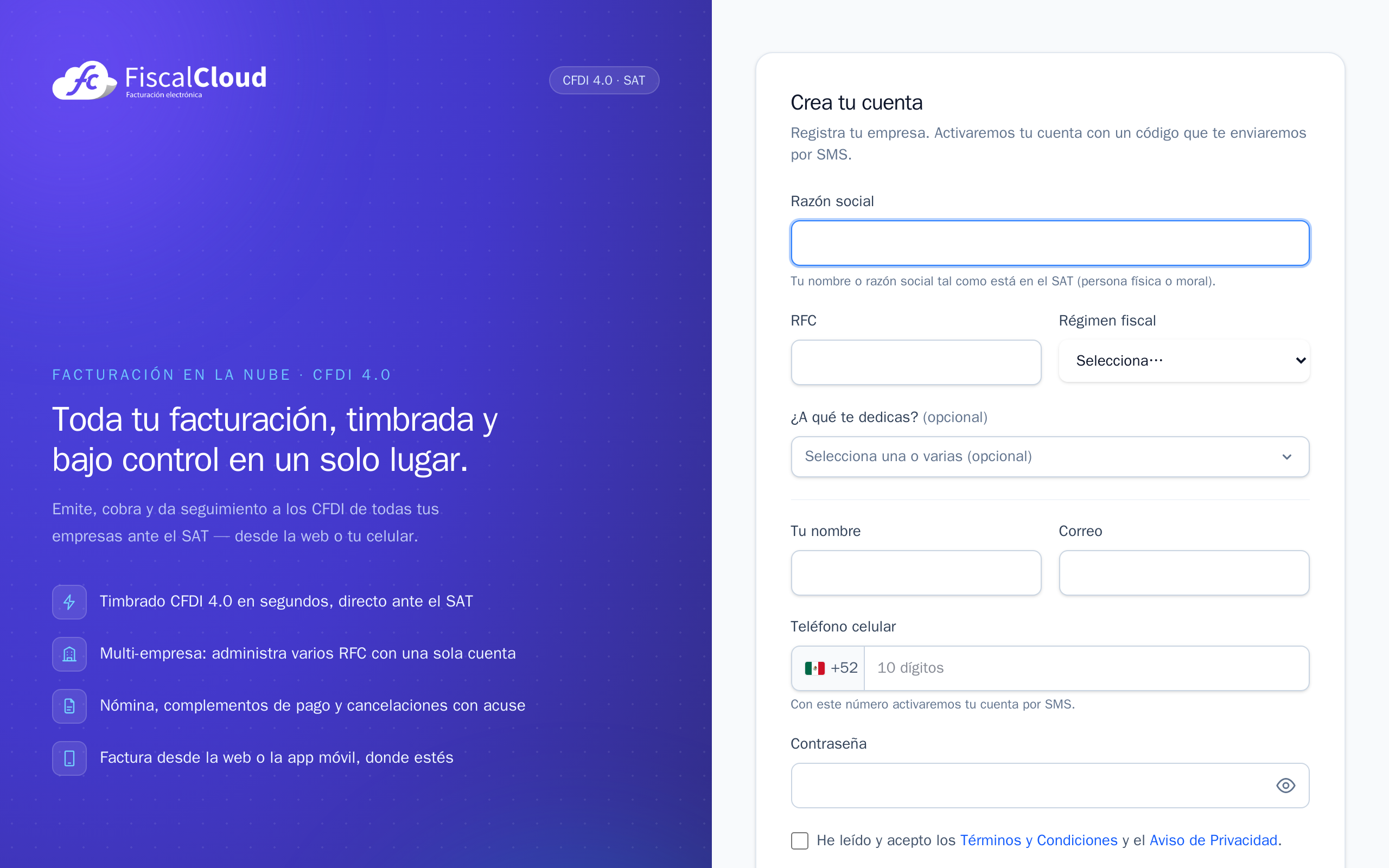 Formulario de registro